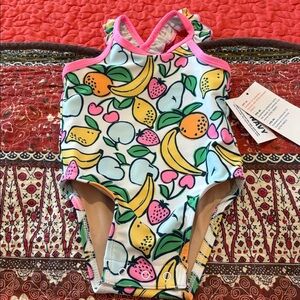 Old Navy Colorful Fruit Print Swimsuit